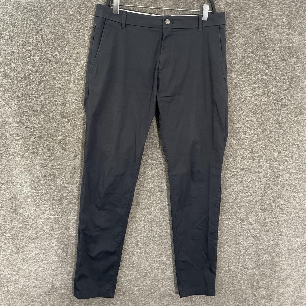 Birddogs Pants Mens 34x32 Blue Chino Stretch Slim Fit Casual Golf Office Travel